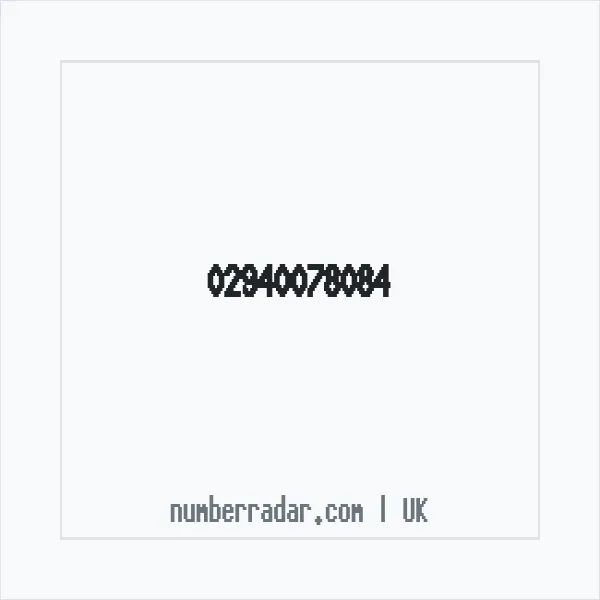 Reverse number check for +44 29 4007 8084 — who called me?