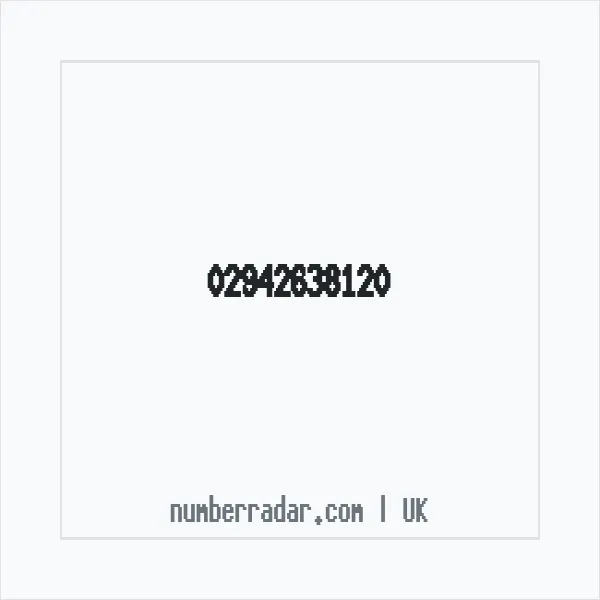 Reverse number check for +44 29 4263 8120 — who called me?
