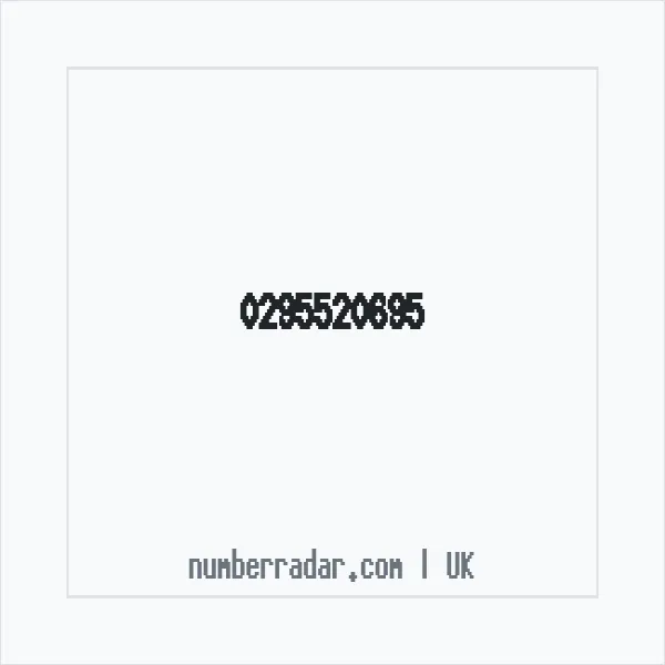 Reverse number check for +44 295520695 — who called me?