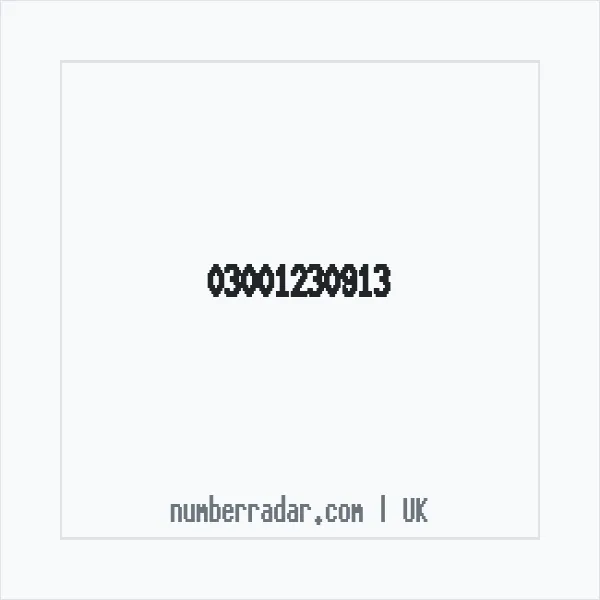 Reverse number check for +44 300 123 0913 — who called me?