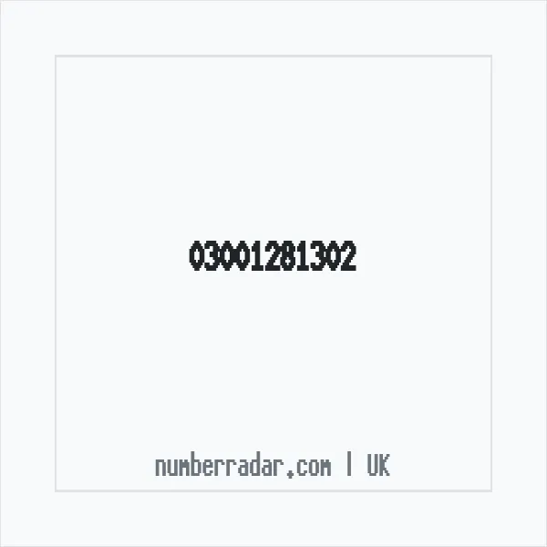 Reverse number check for +44 300 128 1302 — who called me?