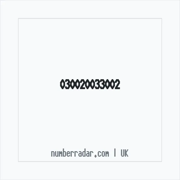 Reverse number check for +44 (3002) 003-300 — who called me?