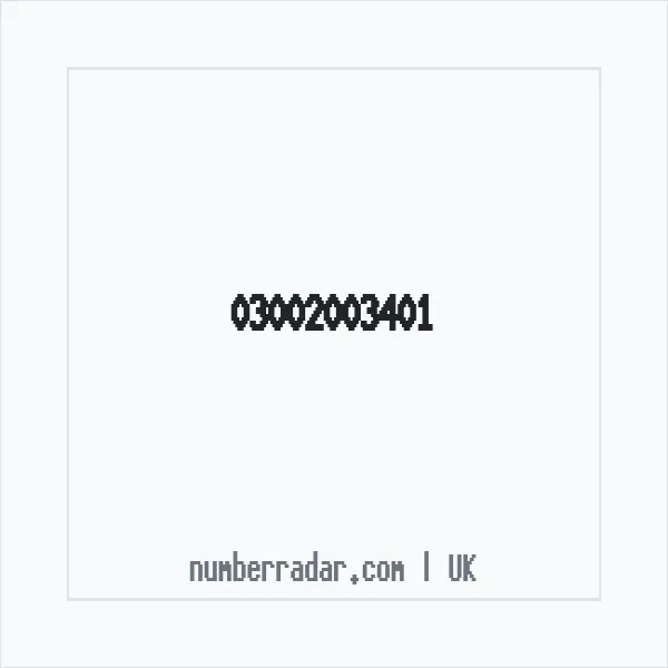 Reverse number check for +44 300 200 3401 — who called me?