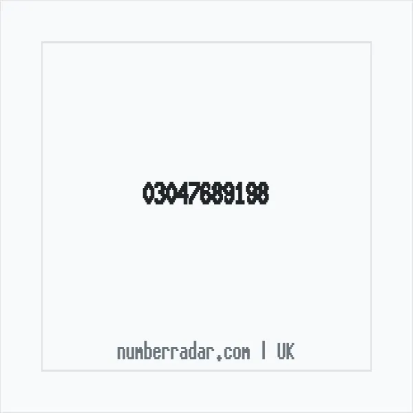 Reverse number check for +44 304 768 9198 — who called me?