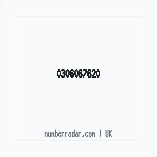 Reverse number check for +44 306067620 — who called me?