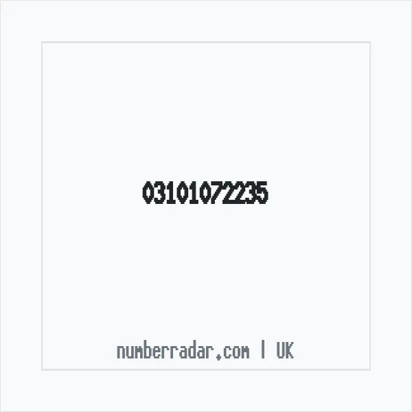 Reverse number check for +44 310 107 2235 — who called me?