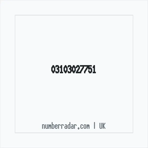Reverse number check for +44 310 302 7751 — who called me?