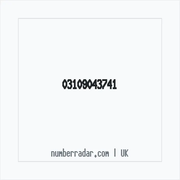 Reverse number check for +44 310 904 3741 — who called me?