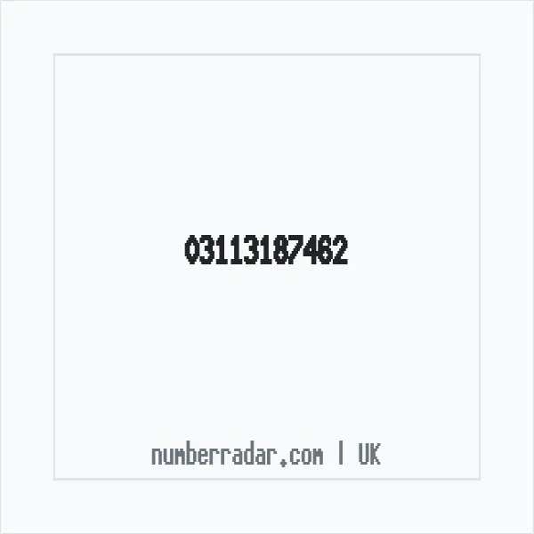 Reverse number check for +44 311 318 7462 — who called me?