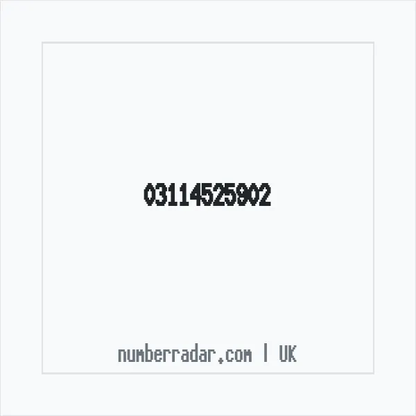 Reverse number check for +44 311 452 5902 — who called me?