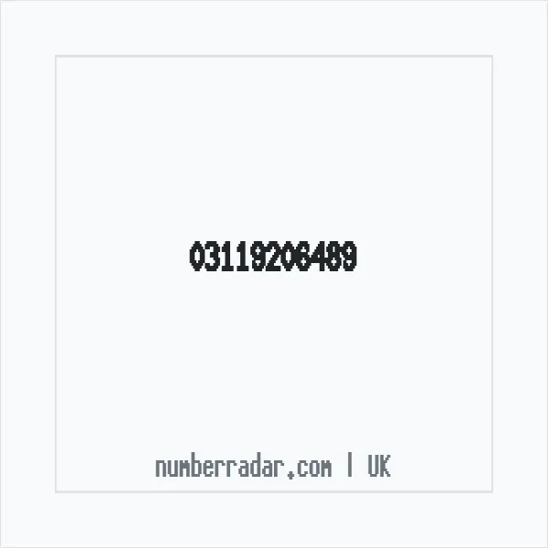 Reverse number check for +44 311 920 6489 — who called me?