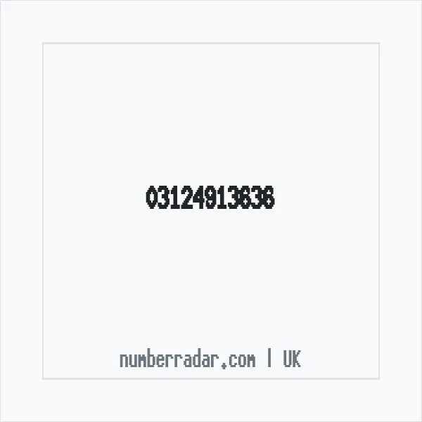 Reverse number check for +44 312 491 3636 — who called me?