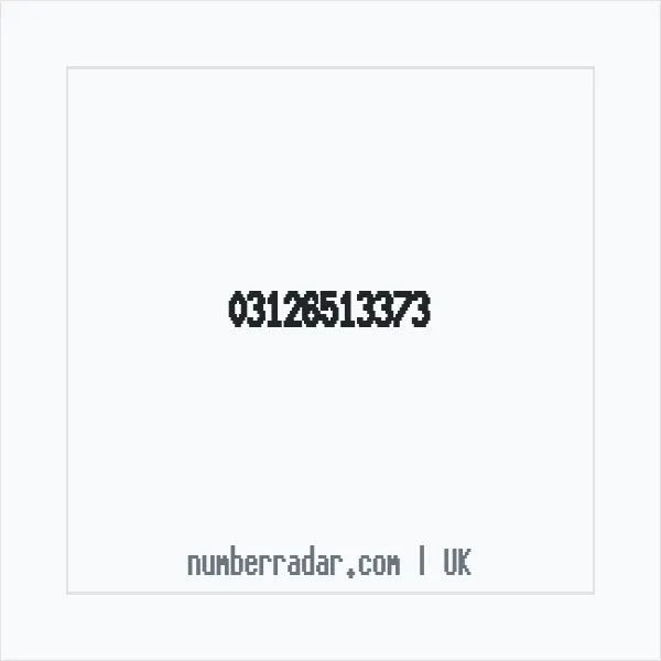 Reverse number check for +44 312 651 3373 — who called me?