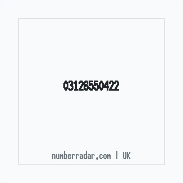 Reverse number check for +44 312 655 0422 — who called me?