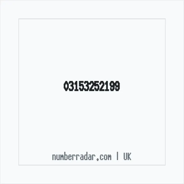 Reverse number check for +44 315 325 2199 — who called me?