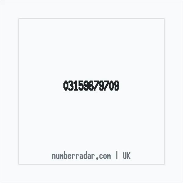 Reverse number check for +44 315 967 9709 — who called me?