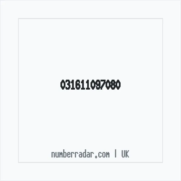 Reverse number check for +44 (3161) 109-708 — who called me?