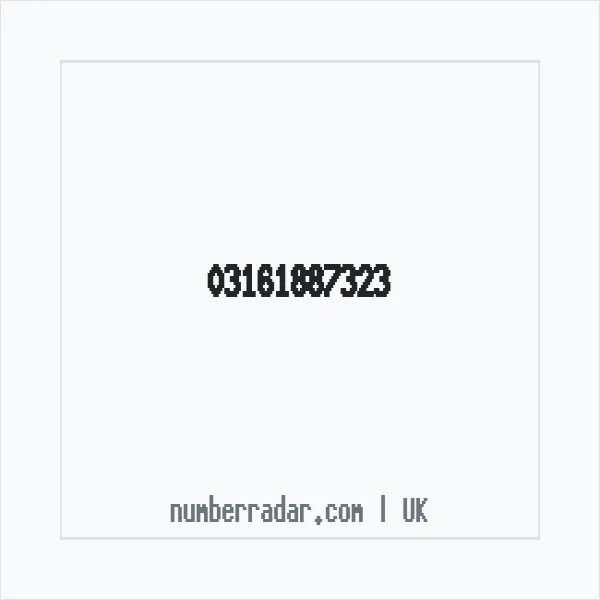 Reverse number check for +44 316 188 7323 — who called me?