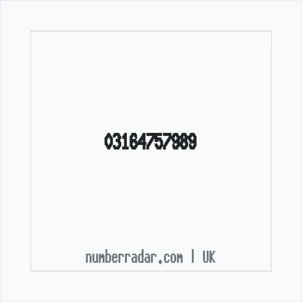 Reverse number check for +44 316 475 7989 — who called me?