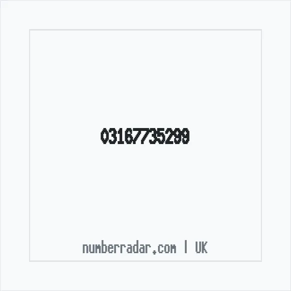 Reverse number check for +44 316 773 5299 — who called me?