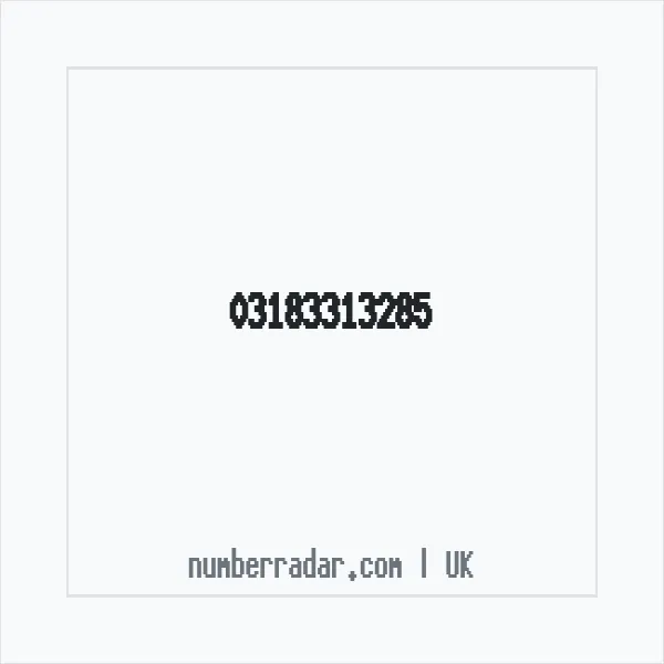 Reverse number check for +44 318 331 3285 — who called me?
