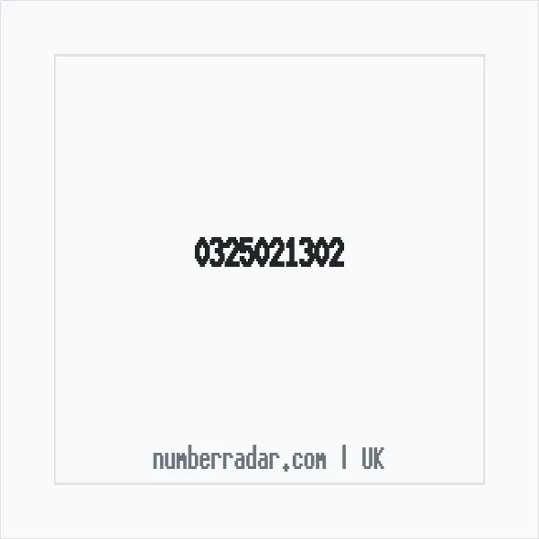 Reverse number check for +44 325021302 — who called me?