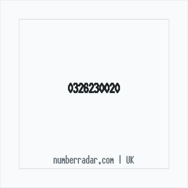 Reverse number check for +44 326230020 — who called me?
