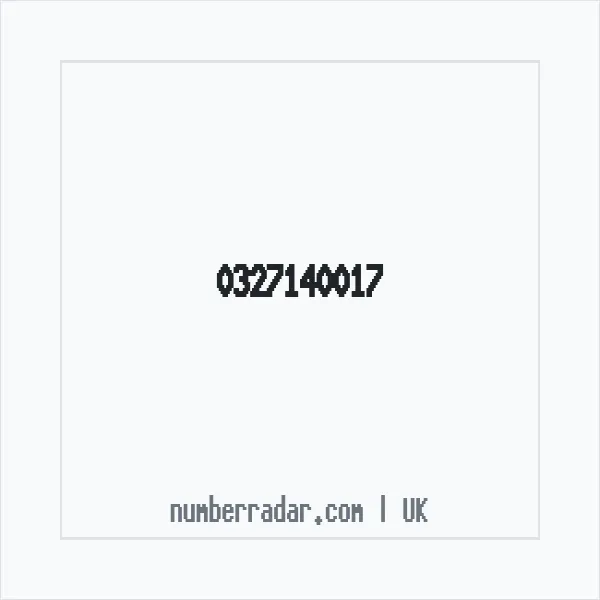 Reverse number check for +44 327140017 — who called me?