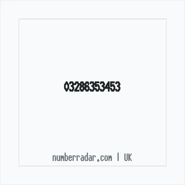 Reverse number check for +44 328 635 3453 — who called me?