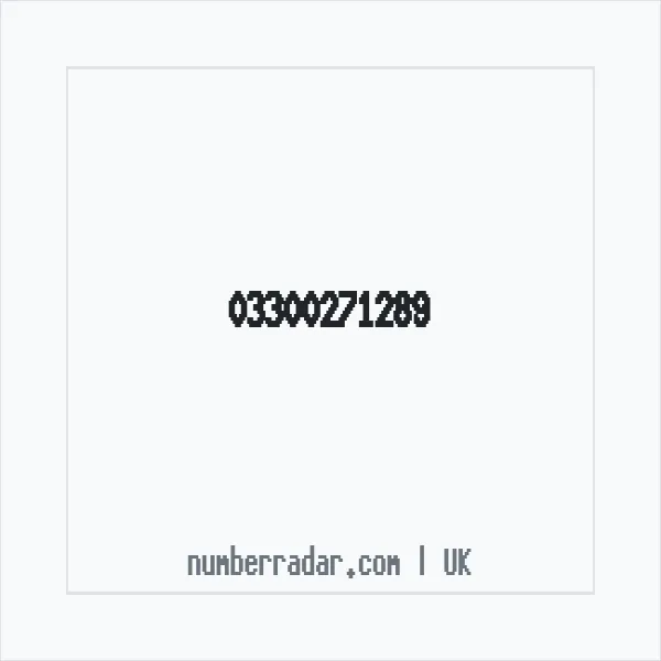 Reverse number check for +44 330 027 1289 — who called me?