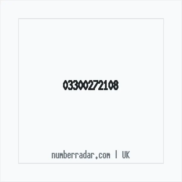 Reverse number check for +44 330 027 2108 — who called me?
