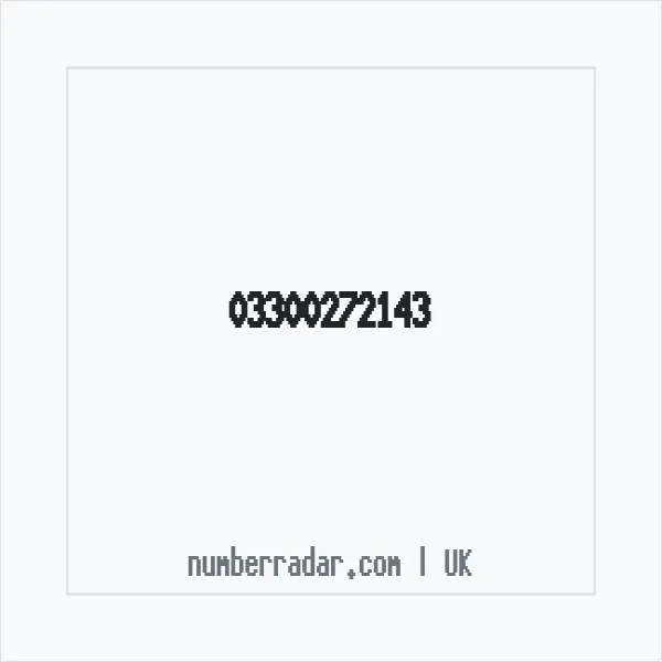Reverse number check for +44 330 027 2143 — who called me?