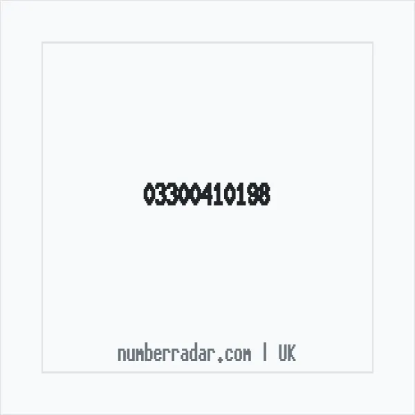 Reverse number check for +44 330 041 0198 — who called me?