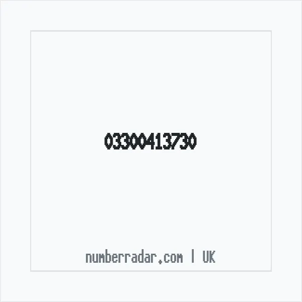 Reverse number check for +44 330 041 3730 — who called me?