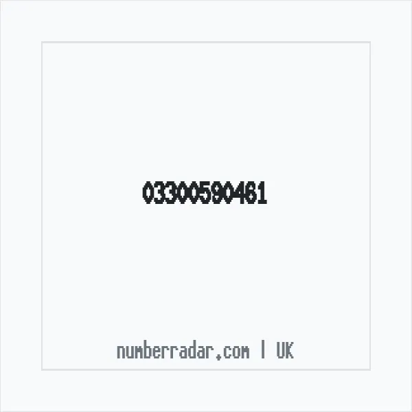 Reverse number check for +44 330 059 0461 — who called me?