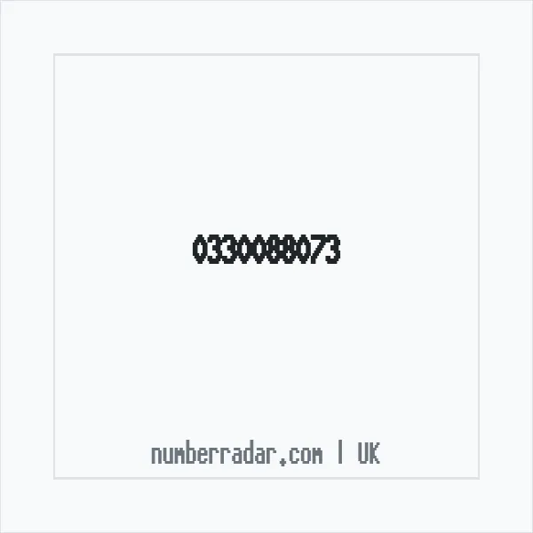Reverse number check for +44 330088073 — who called me?