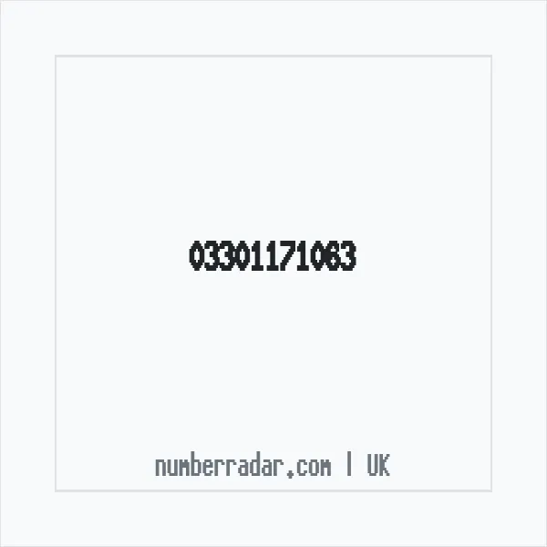 Reverse number check for +44 330 117 1063 — who called me?