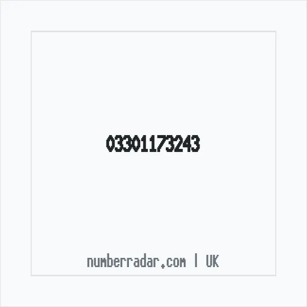 Reverse number check for +44 330 117 3243 — who called me?