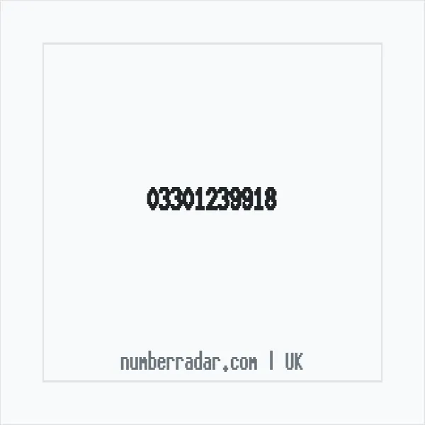 Reverse number check for +44 330 123 9918 — who called me?