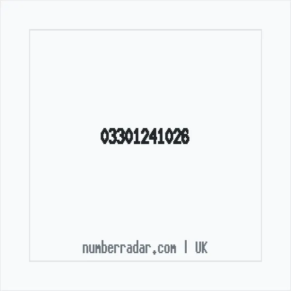 Reverse number check for +44 330 124 1026 — who called me?