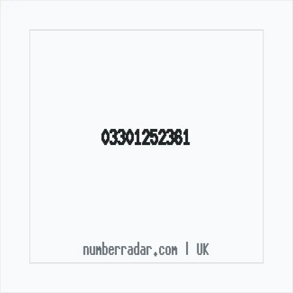 Reverse number check for +44 330 125 2361 — who called me?
