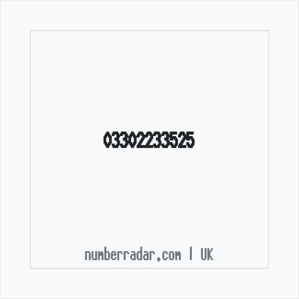 Reverse number check for +44 330 223 3525 — who called me?