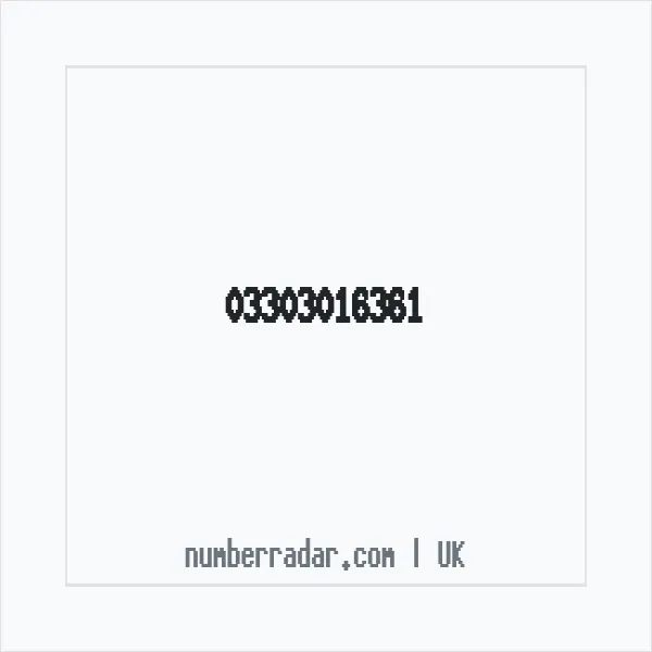 Reverse number check for +44 330 301 6361 — who called me?
