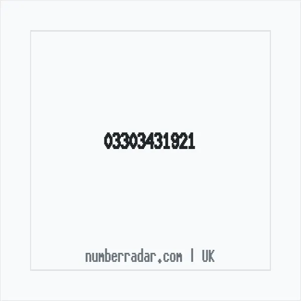 Reverse number check for +44 330 343 1921 — who called me?
