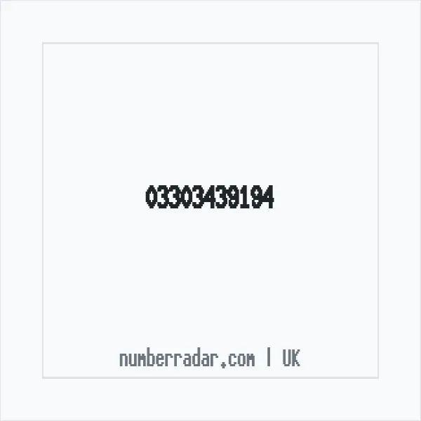 Reverse number check for +44 330 343 9194 — who called me?