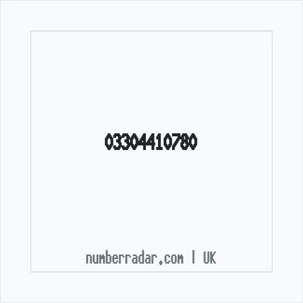 Reverse number check for +44 330 441 0780 — who called me?