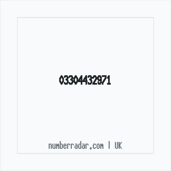 Reverse number check for +44 330 443 2971 — who called me?