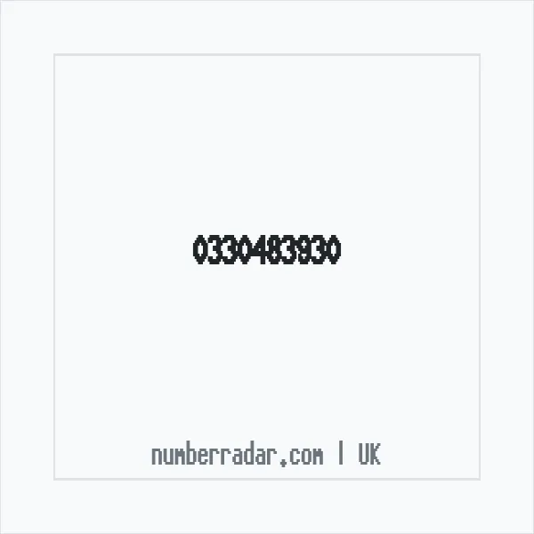 Reverse number check for +44 330483930 — who called me?