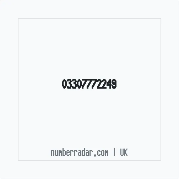 Reverse number check for +44 330 777 2249 — who called me?
