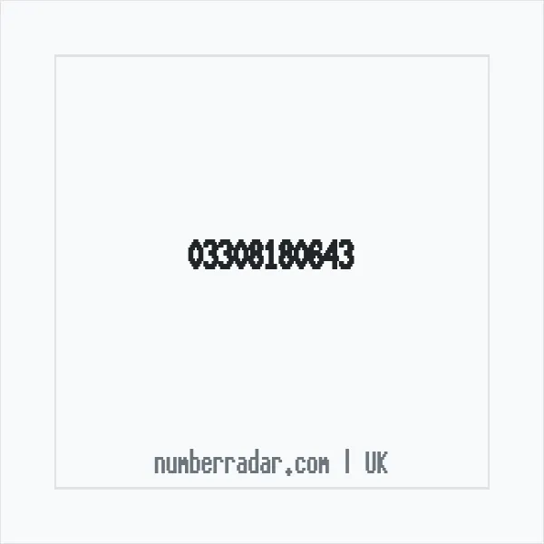 Reverse number check for +44 330 818 0643 — who called me?